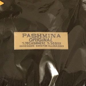 Brand New Pashmina Scarf! - Black